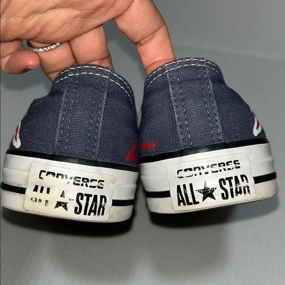 Converse x New England Patriots Sneakers - Unisex Mens 7.5 / Women’s 9.5 - Picture 7 of 10